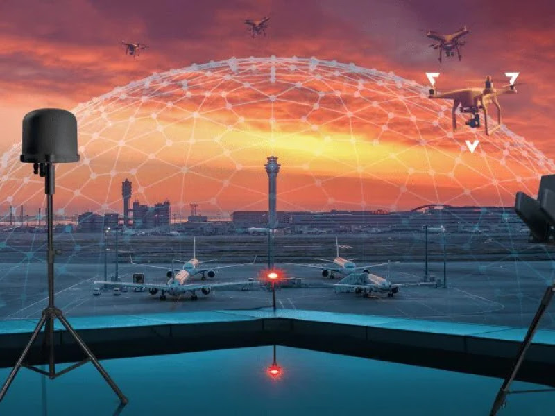 Proteção ao aeroporto com tecnologia anti-drone
